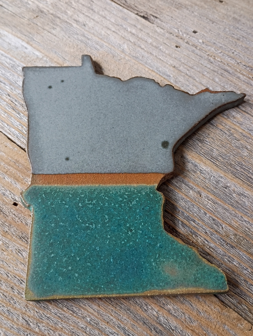 Handmade Ceramic Minnesota Plaque